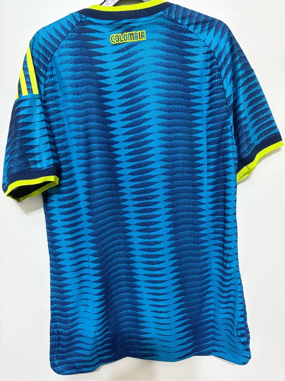 Adidas Men’s Blue & Neon Green Soccer Jersey